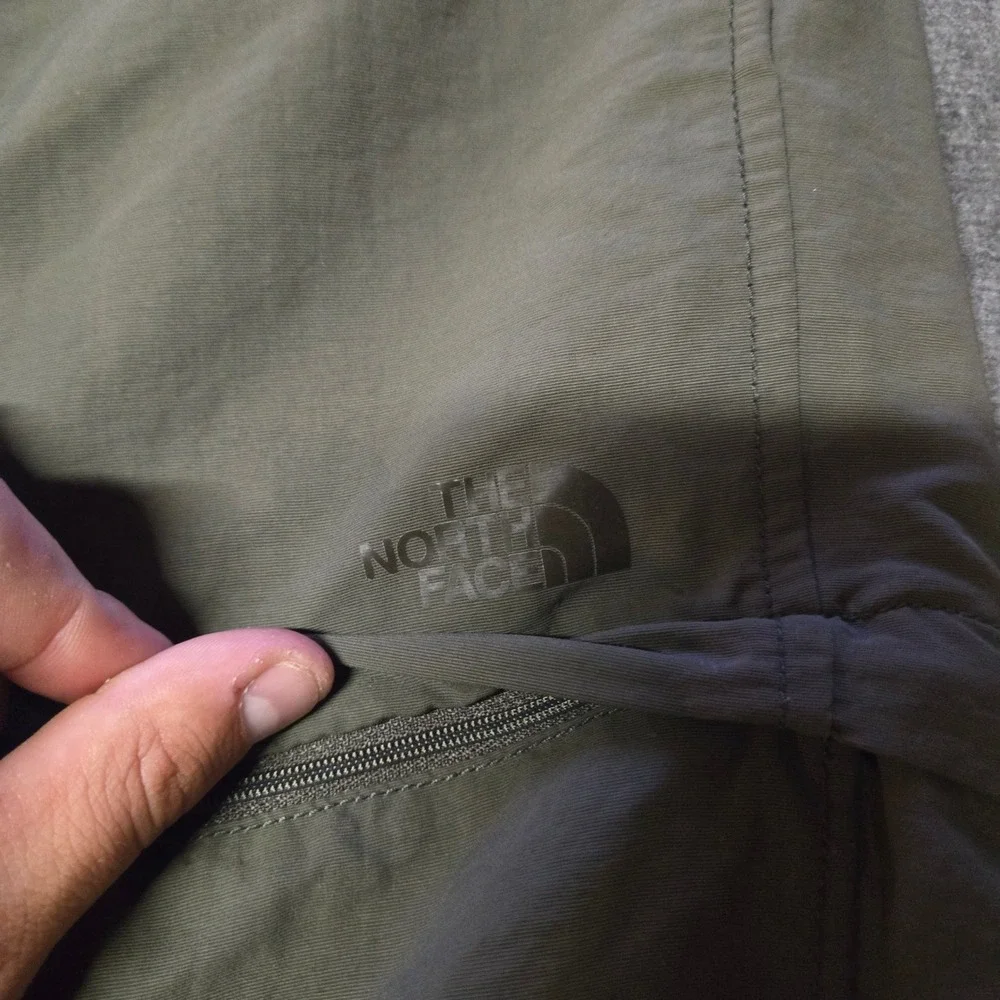 The North Face Paramount Pants Mens 38 Convertible Hiking Green Belted Gorpcore